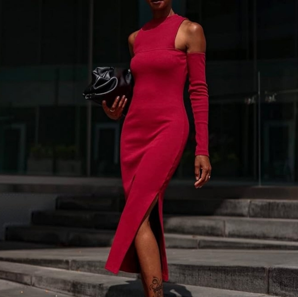 The Drop Women's @SignedBlake Rhubarb Cutout Maxi Dress NWT Small